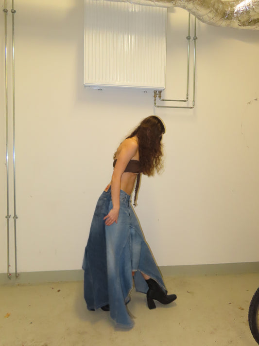 UPCYLED DENIM SKIRT