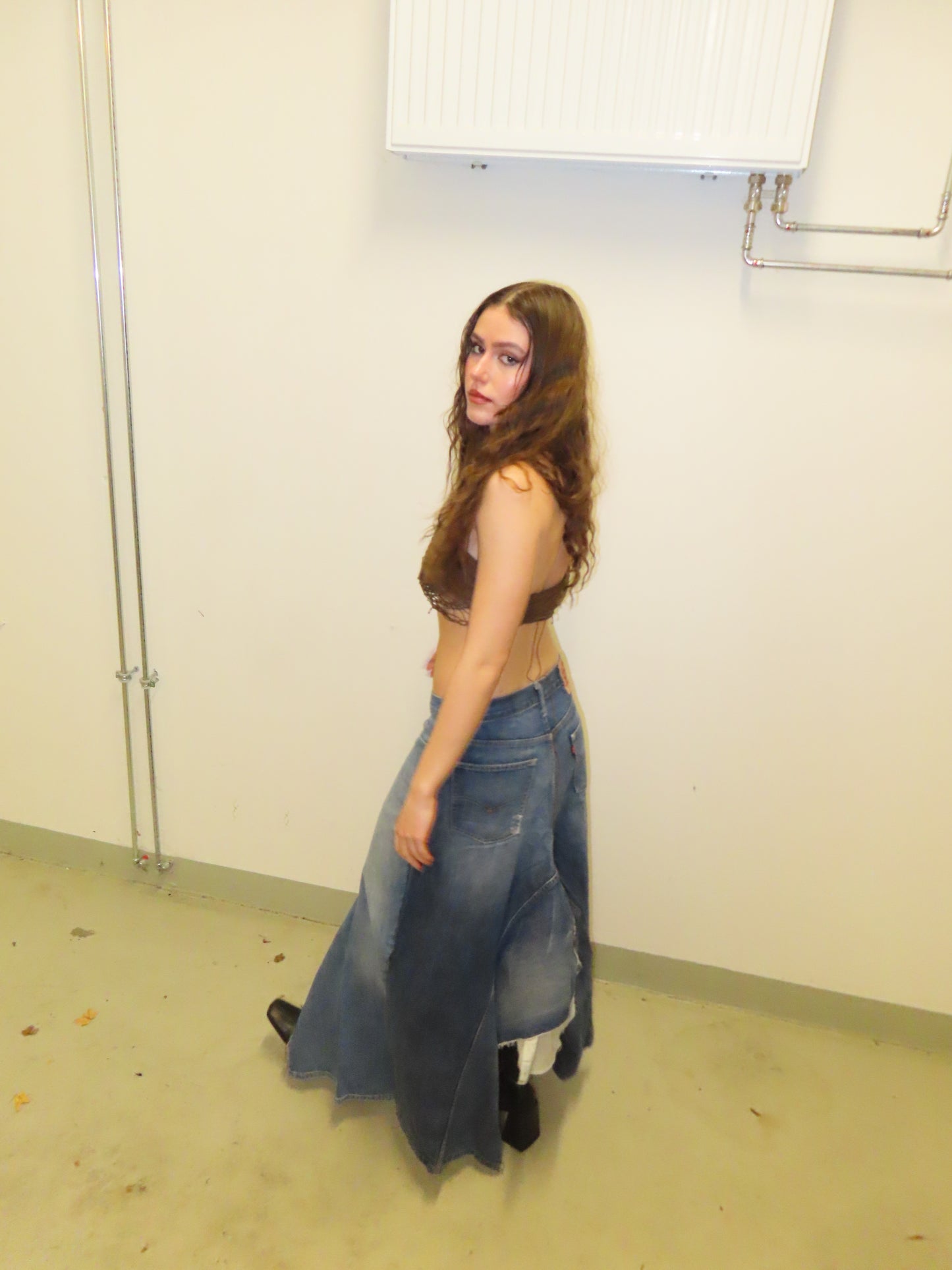 UPCYLED DENIM SKIRT