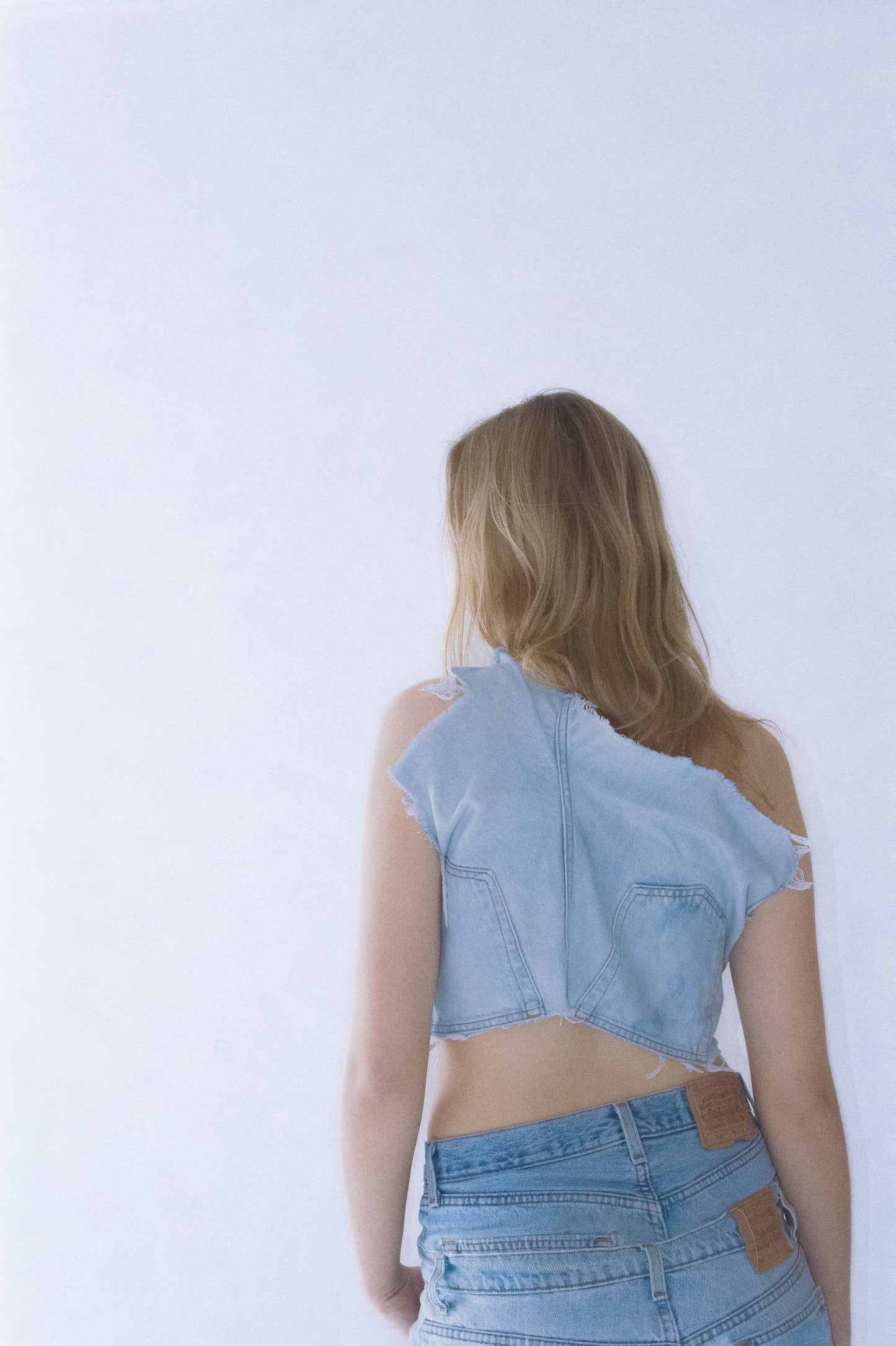 UPCYCLED DENIM TOP