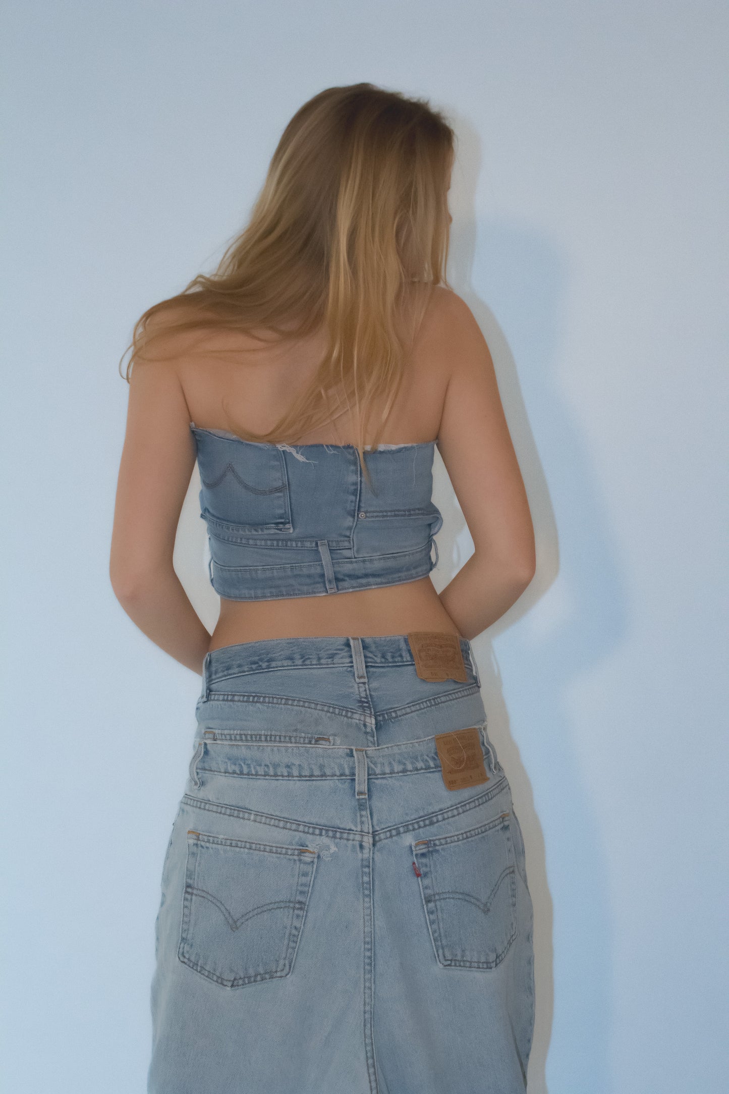 DENIM CROP TOP