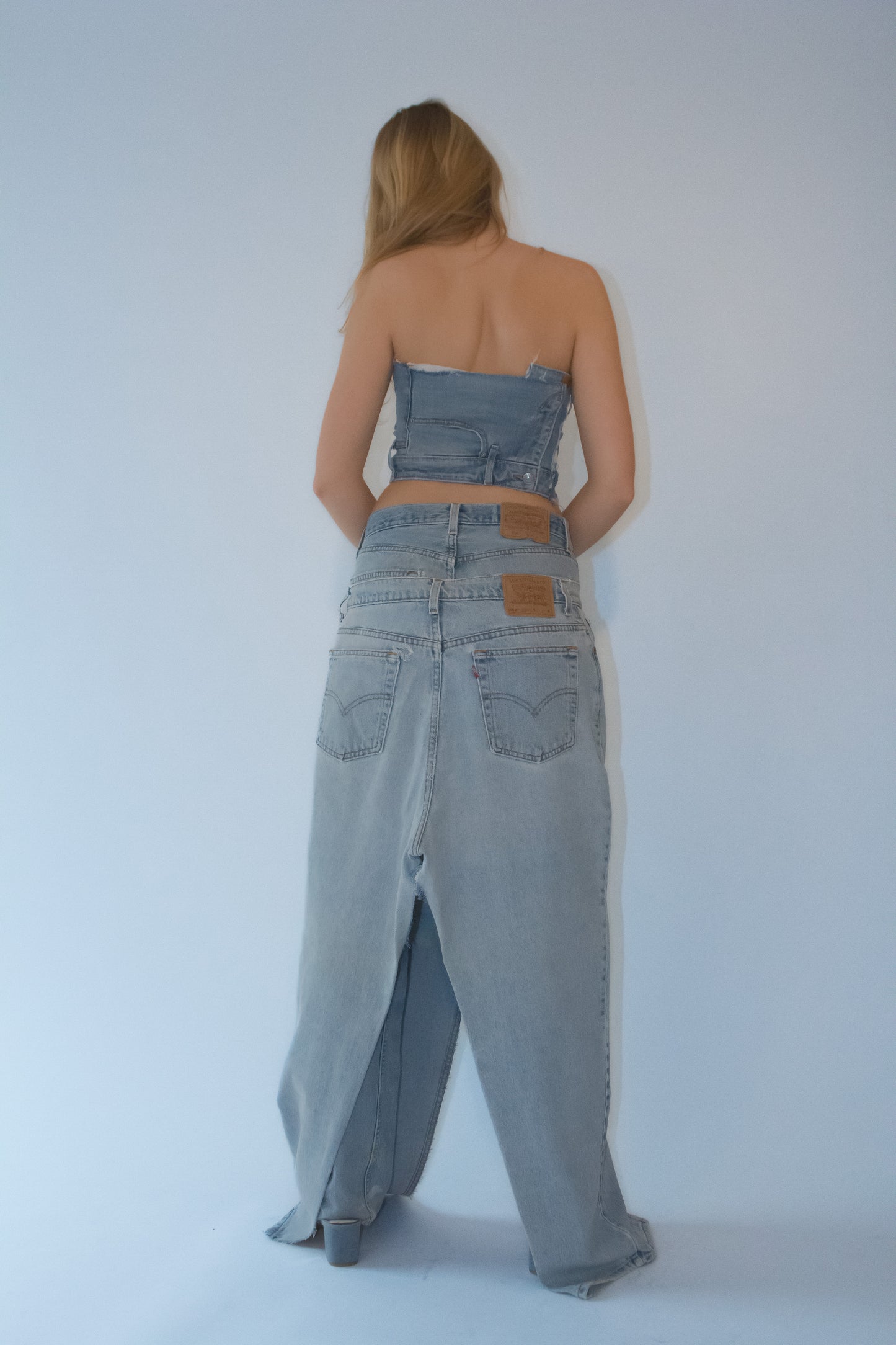 DENIM CROP TOP